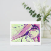 Nur halb verrückte Postkarte (Stehend Vorderseite)