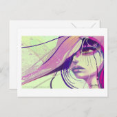 Nur halb verrückte Postkarte (Vorne/Hinten)