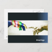 Nur Hallo sagen Postkarte (Vorne/Hinten)