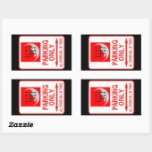 NUR HANDBUCH RECHTECKIGER AUFKLEBER (Blatt)