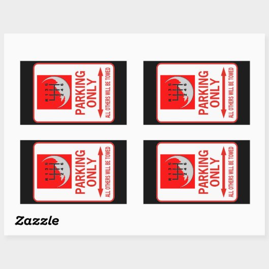 NUR HANDBUCH RECHTECKIGER AUFKLEBER (Blatt)