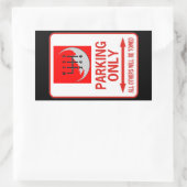 NUR HANDBUCH RECHTECKIGER AUFKLEBER (Tasche)