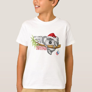 Nur hängen bis Weihnachten koala T-Shirt