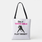 Nur harte Mädchen spielen Hockey Tasche (Rückseite)