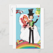 Nur heiraten! ankündigungspostkarte (Vorne/Hinten)