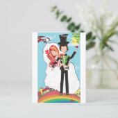 Nur heiraten! ankündigungspostkarte (Stehend Vorderseite)