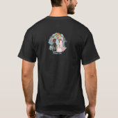 Nur heiraten Groom und Bridge Personalisiert T-Shirt (Rückseite)