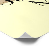 Nur heiraten Namen in Sand Poster (Ecke)