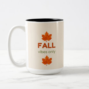 Nur Herbstgefühle Cozy Herbst Design Zweifarbige Tasse