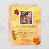 Nur Herbstlaub Fotovorlage Private Empfang Postkarte (Vorne/Hinten)