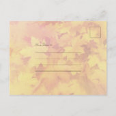Nur Herbstlaub Fotovorlage Private Empfang Postkarte (Rückseite)