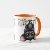Nur herumhängend, Fledermäuse Tasse (VorderseiteRechts)