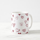 Nur Herz Kaffeetasse (VorderseiteRechts)