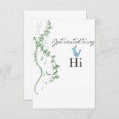 Nur Hi Dankeskarte (Vorne/Hinten)