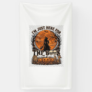 Nur Hier Boos Halloween Hexe Mond Kürbisse_1 Banner