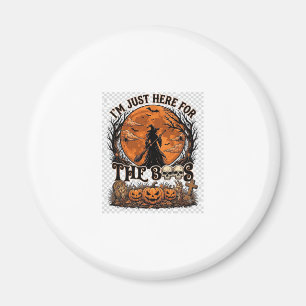 Nur Hier Boos Halloween Hexe Mond Kürbisse_1 Magnet