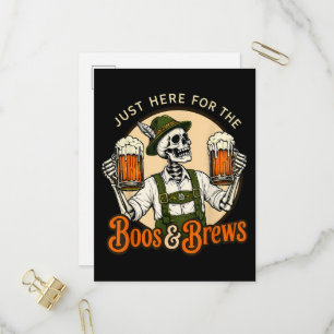 Nur hier für das Buhen und Bier Oktoberfest Einladungspostkarte