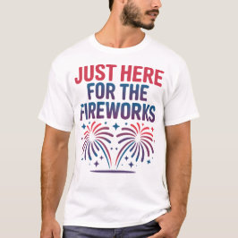 Nur hier für das Feuerwerk Lustiges 4. Juli T-Shirt