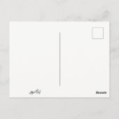 Nur hier für das Futter Schweinchen Postkarte (Rückseite)