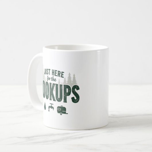 NUR HIER FÜR DAS HOOKUPS CAMPING KAFFEETASSE (Vorderseite Links)
