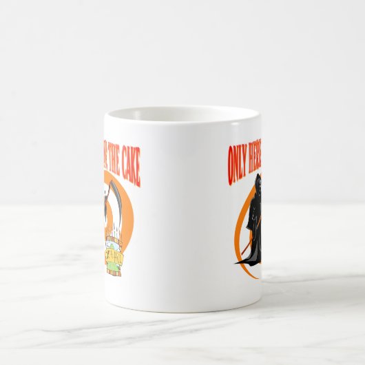 Nur hier für den Kuchen Kaffeetasse (Mittel)