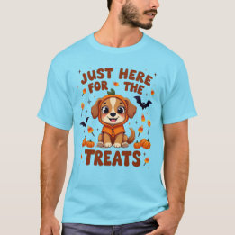 Nur hier für die Leckereien Halloween T-Shirt