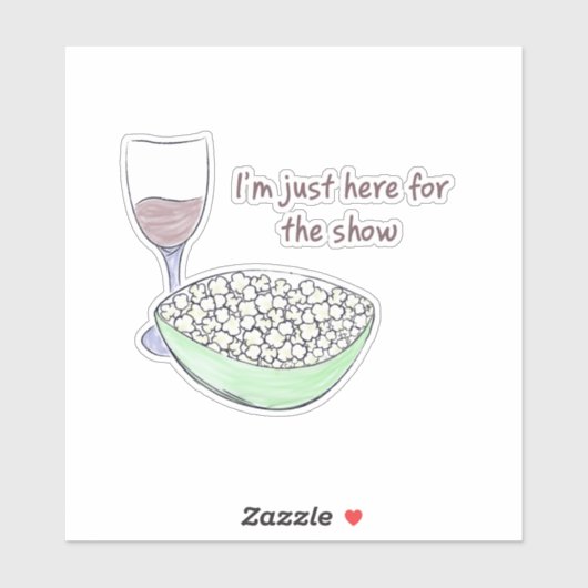 Nur hier für die Show - Aufkleber (Blatt)