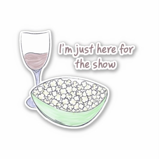 Nur hier für die Show - Aufkleber (Vorderseite)