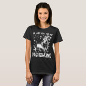 Nur hier für meine Dackel Hund Lover Coolen Geburt T-Shirt (Vorne ganz)