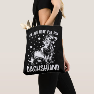 Nur hier für meine Dackel Hund Lover Coolen Geburt Tasche