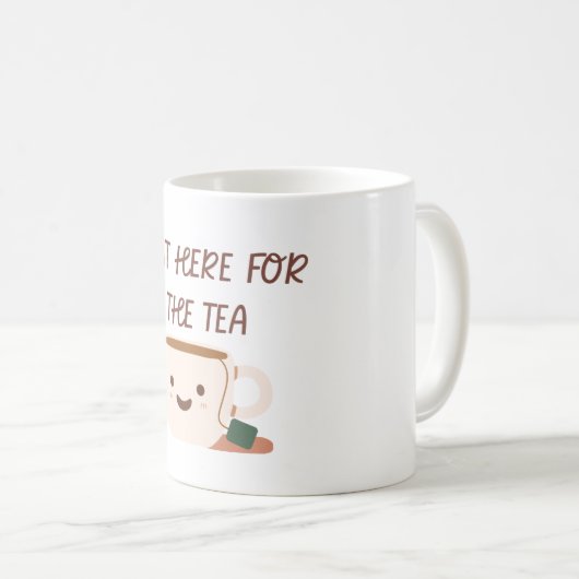 Nur hier für Tee Kaffeetasse (VorderseiteRechts)