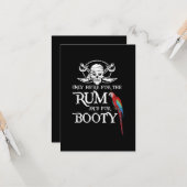 Nur hier Rum und Hintern Pirate & Parrot Pirate Karte (Vorderseite/Rückseite Beispiel)