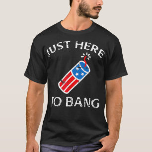 Nur hier um den 4. Juli zu feiern Lustiger Vierter T-Shirt