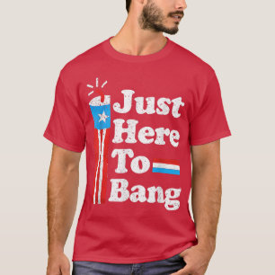 Nur hier, um die USA Flag Independence Day 4. T-Shirt
