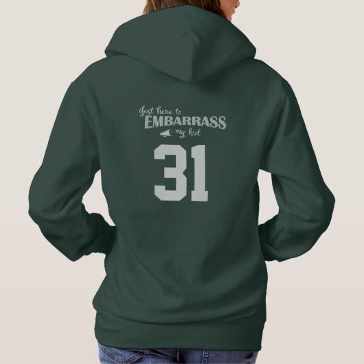 Nur hier, um mein Kind zu umarmen Hoodie (Rückseite)