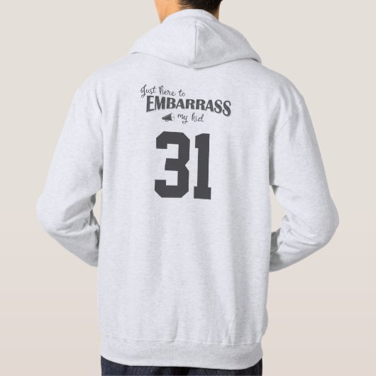 Nur hier, um mein Kind zu umarmen Hoodie (Rückseite)