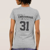 Nur hier, um mein Kind zu umarmen T-Shirt (Rückseite)