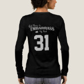 Nur hier, um mein Kind zu umarmen Tri-Blend Shirt (Rückseite)