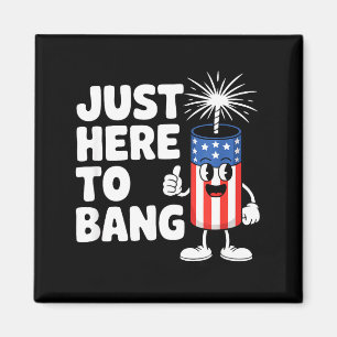 Nur hier um usa lustiges Feuerwerk zu zünden Nur h Magnet