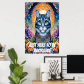 Nur hier, um zu bewundern poster (Heimbüro)