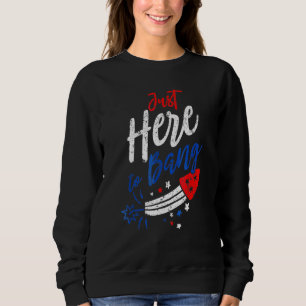 Nur hier zu Bang 4. Juli Feuerwerk Patriotic Sweatshirt