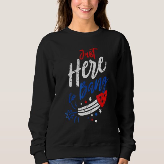 Nur hier zu Bang 4. Juli Feuerwerk Patriotic Sweatshirt (Vorderseite)