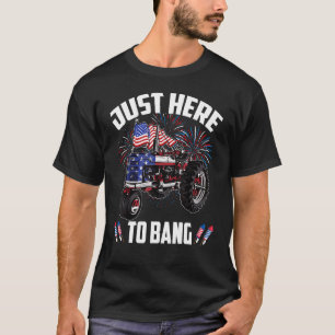 Nur hier zum Knall Firework American Flag Farm Tra T-Shirt