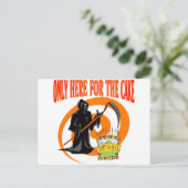 Nur hier zum Kuchen Postkarte (Stehend Vorderseite)