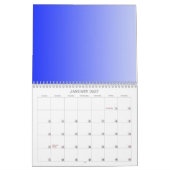 Nur Hintergrundkalender Farbe - Royal Blue Kalender (Jan 2027)