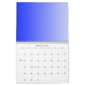 Nur Hintergrundkalender Farbe - Royal Blue Kalender (Mär 2026)