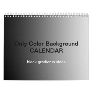Nur Hintergrundkalender Farbe - schwarze Farbverlä Kalender