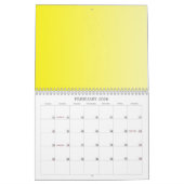 Nur Hintergrundkalender für die Farbe - Zitronengr Kalender (Feb 2026)