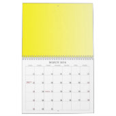 Nur Hintergrundkalender für die Farbe - Zitronengr Kalender (Mär 2026)