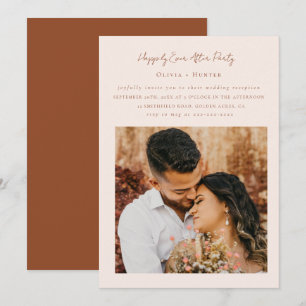 Nur Hochzeit von Minimalistisch-Chic-Empfang Einladung